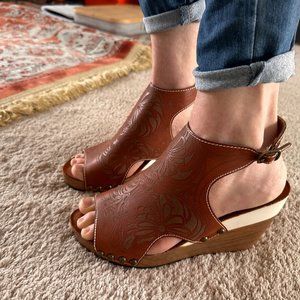 Vegan Leather Wedges